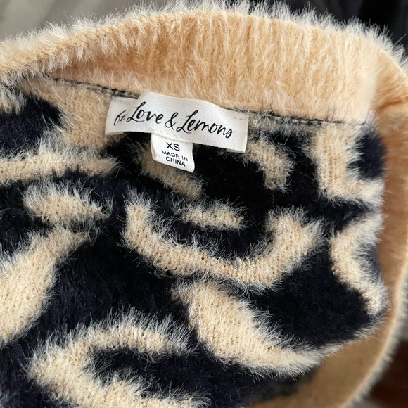 FOR LOVE AND LEMONS Frankie Sweater EXCLUSIVELY FOR VICTORIA’S SECRET Sz XS & S - Picture 9 of 11